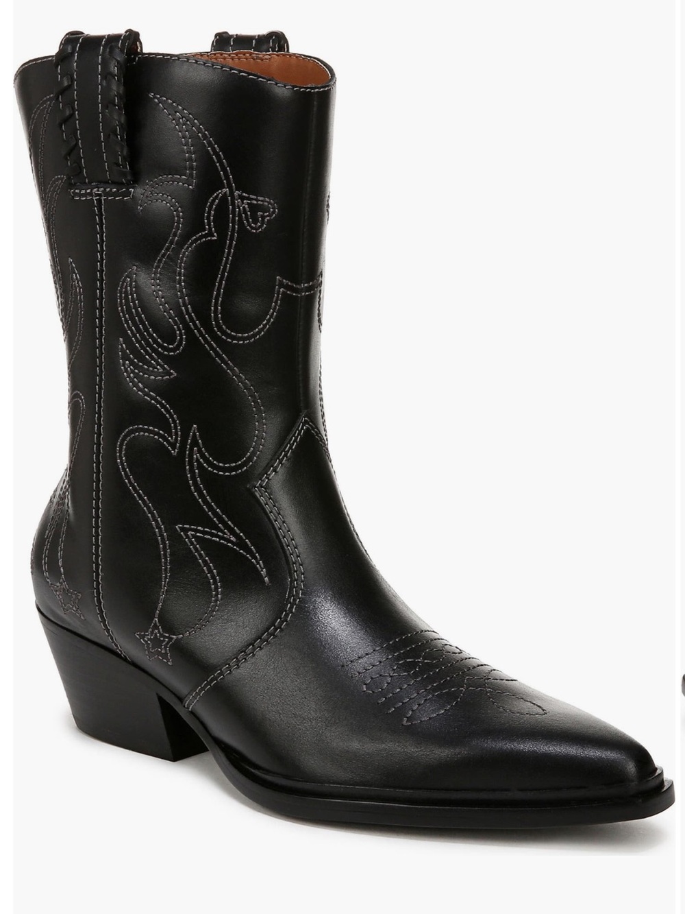 NIB Franco Sarto
Bianca Black Western Cowboy Boot 9